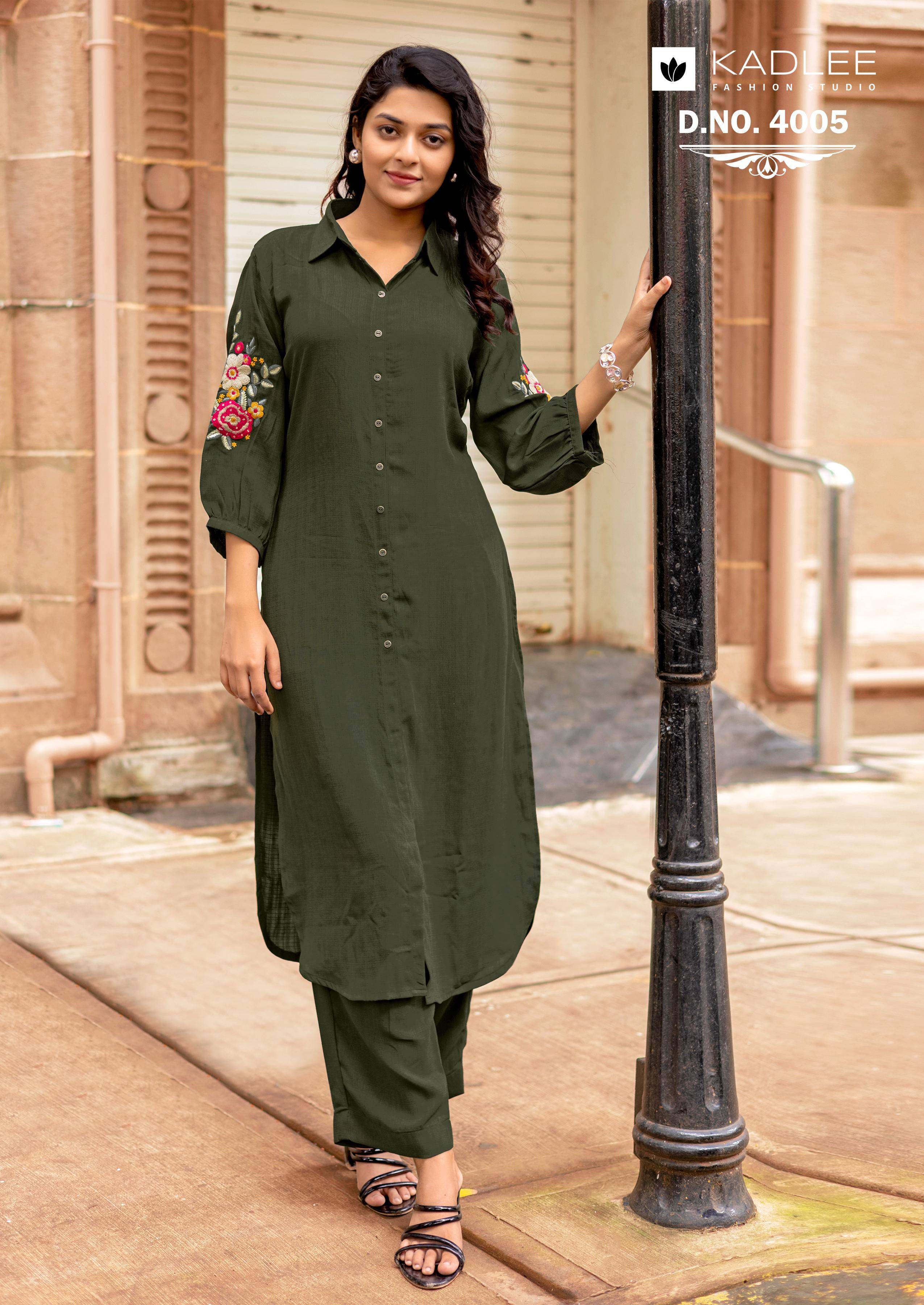  Blue Bell By KADLEE 4001 To 4006 Series Beautiful Festive Suits Colorful Stylish Fancy Ethnic Wear Co-ord sets At Wholesale Price